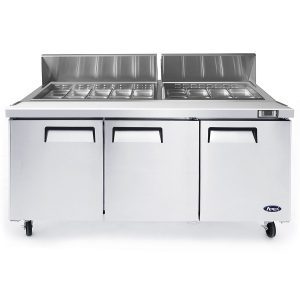 MSF8304GR — 72" Standard Top S/S Refrigerated Sandwich Prep Table