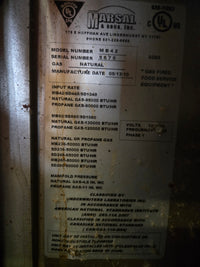 USED Marsal MB42 Pizza Oven Set, NG