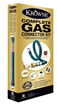 KROWNE 3/4" x 48" Gas Connector Complete Kit